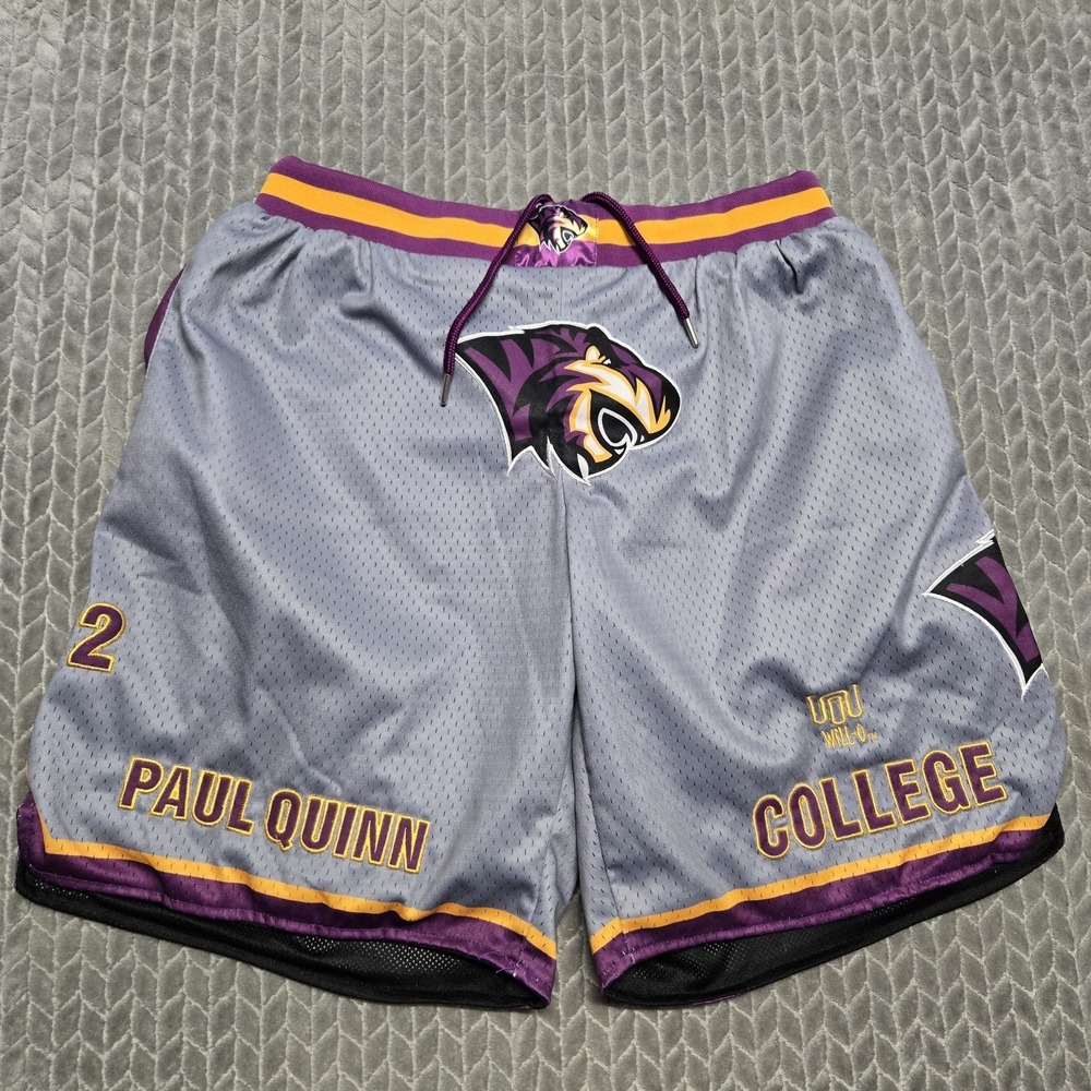 HBCU Paul Quinn College Tigers Pro Standard Shorts Spellout‎ Size XL Will-O